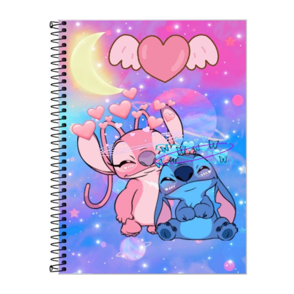 capa caderno stitch personalizada