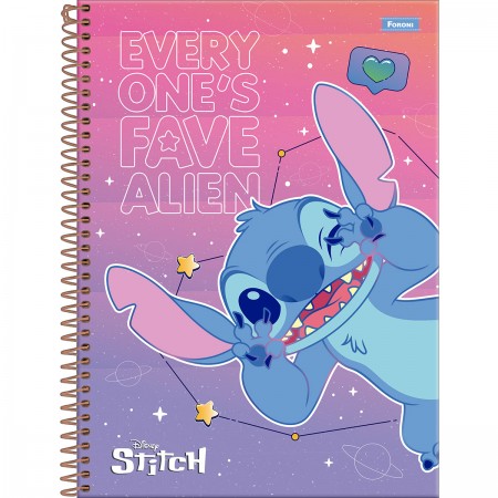 caderno stitch pelúcia