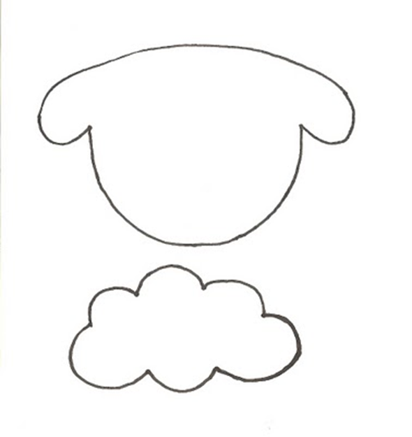 moldes de ovelha fofa
