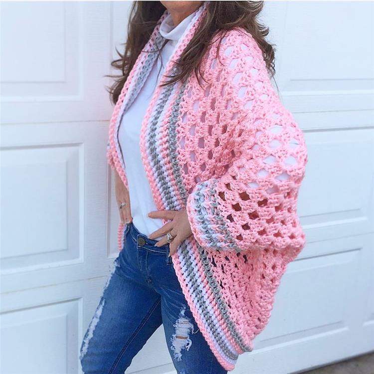 tutorial cardigan de crochê