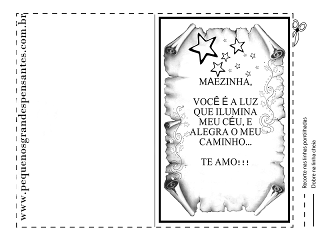cartão dia das mães com frases