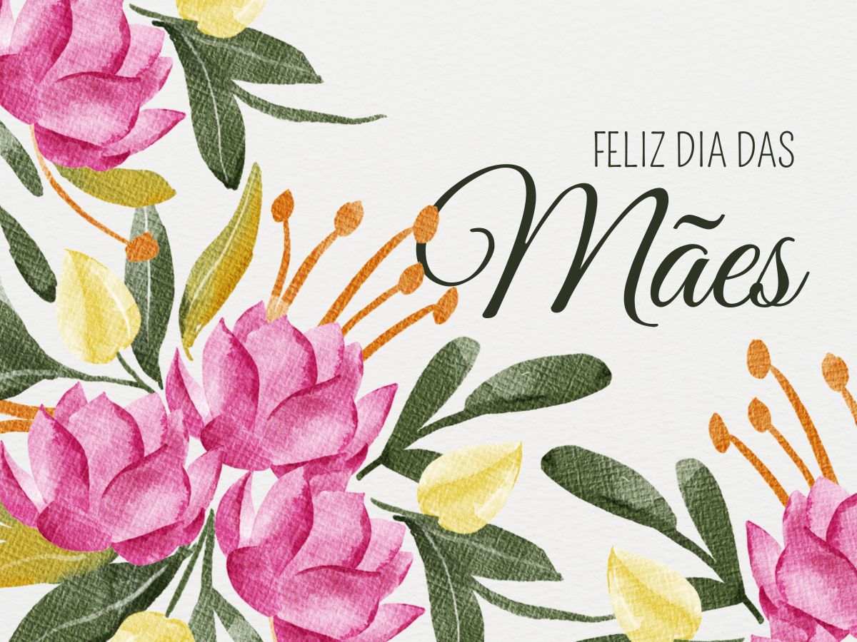 cartão dia das mães simples para imprimir