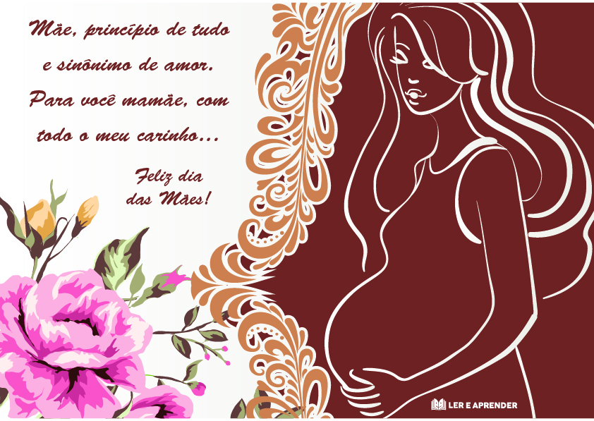 cartão dia das mães mensagem para imprimir