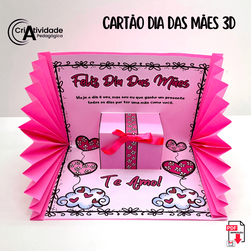 cartão dia das mães para imprimir e colorir grátis