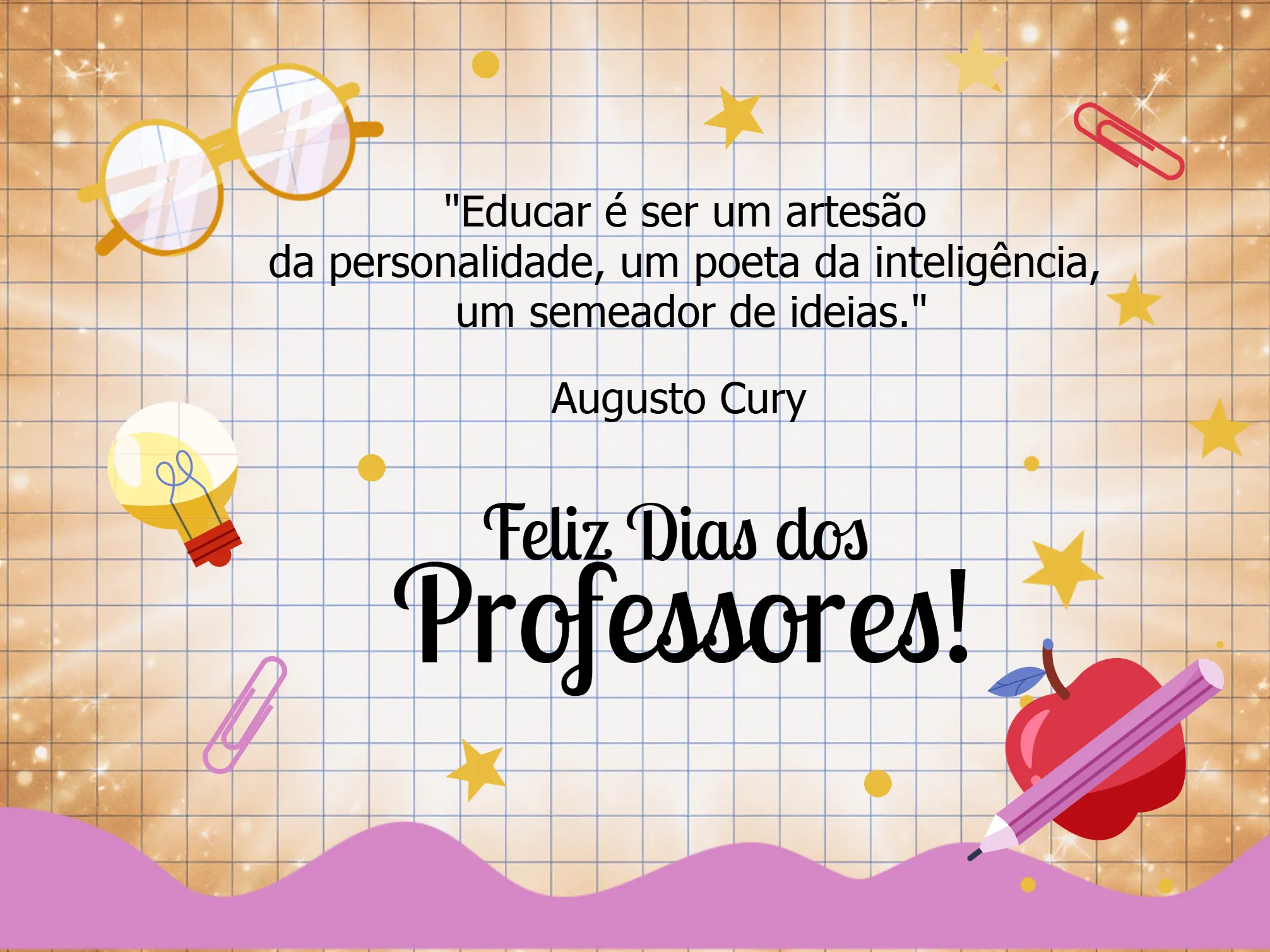 cartão dia do professor para imprimir e colorir