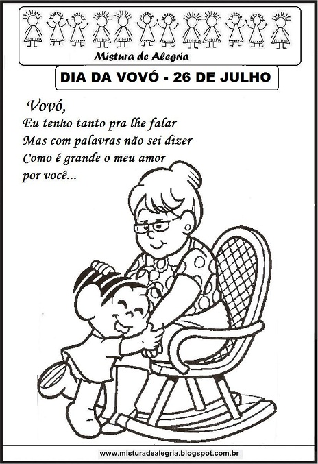 cartão dia dos avós para colorir grátis