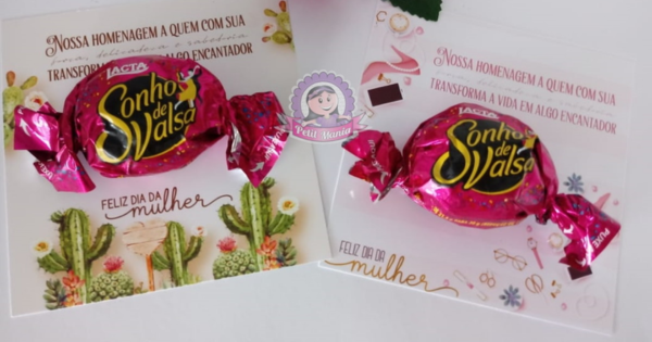 cartão dia da mulher criativo