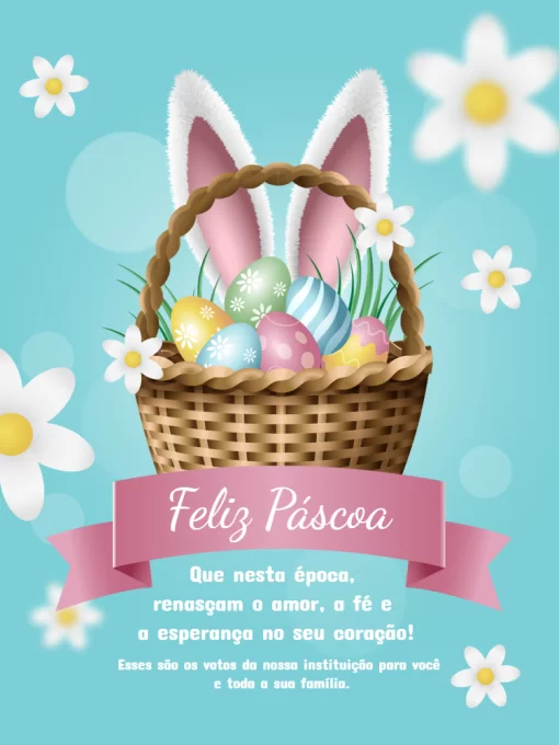 modelos de cartão de páscoa para editar