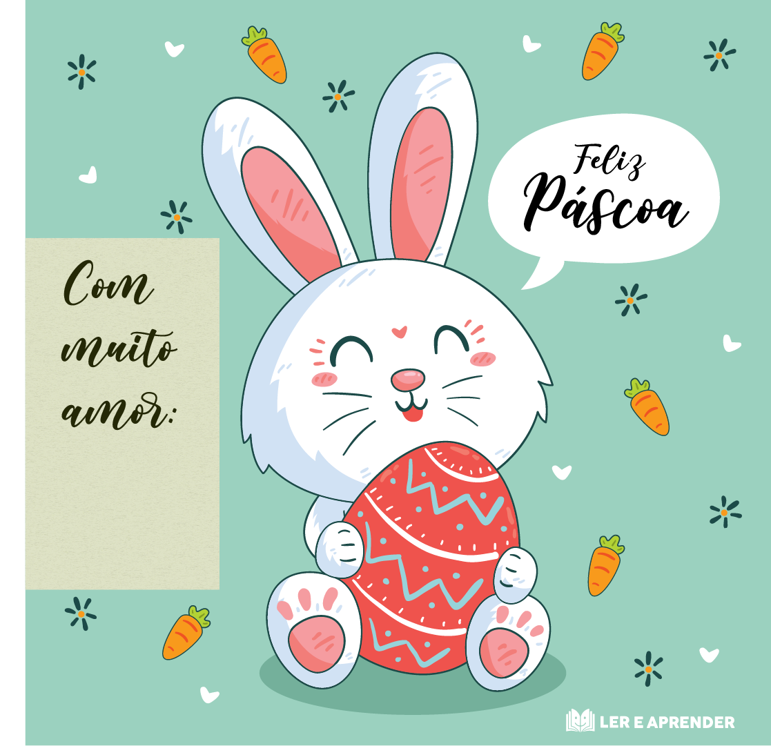 como fazer cartão de páscoa para imprimir