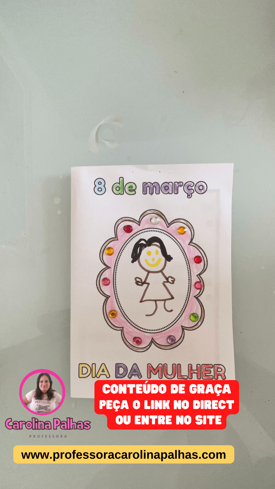 cartão dia da mulher para mãe imprimir