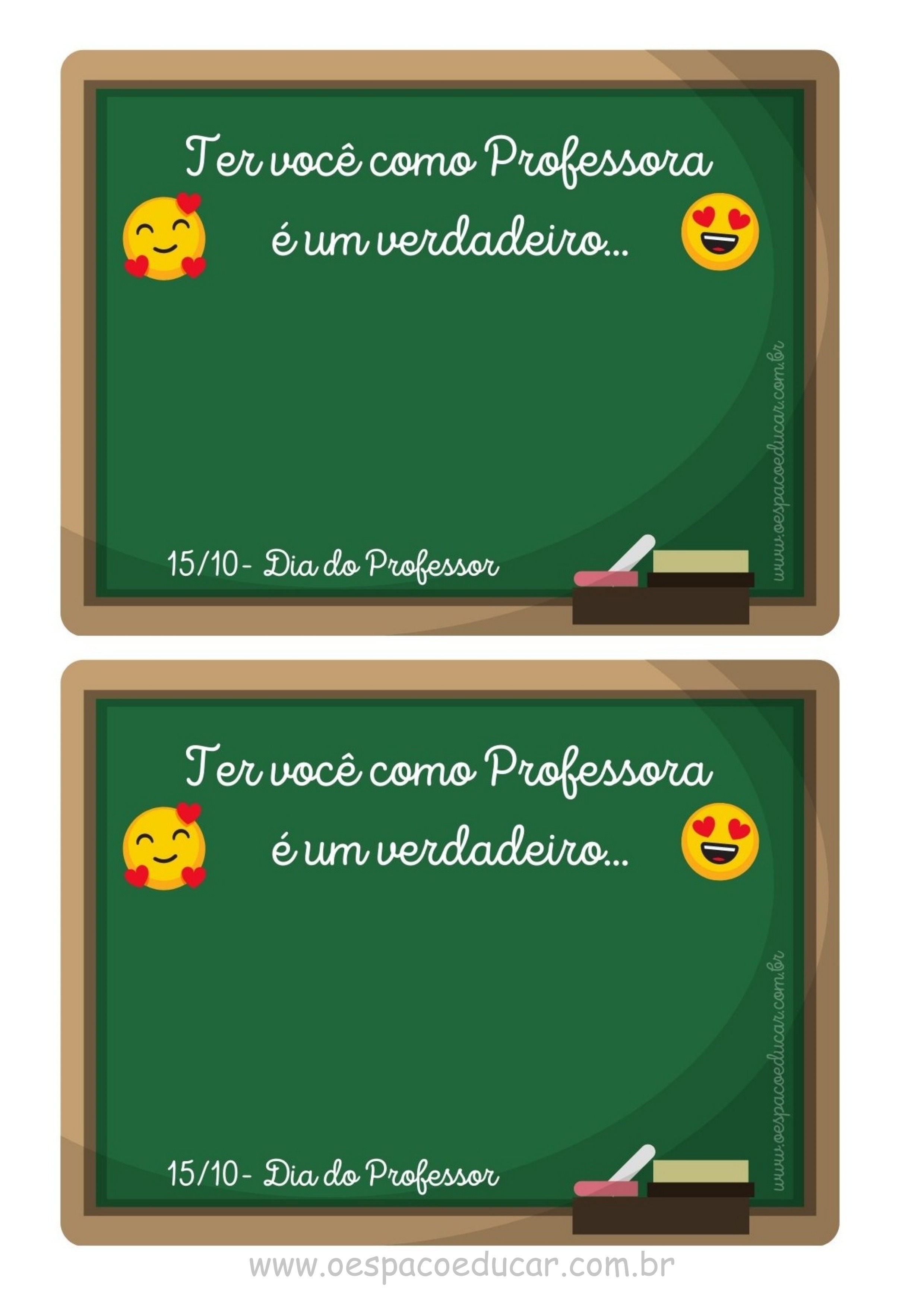 frases para cartão professor