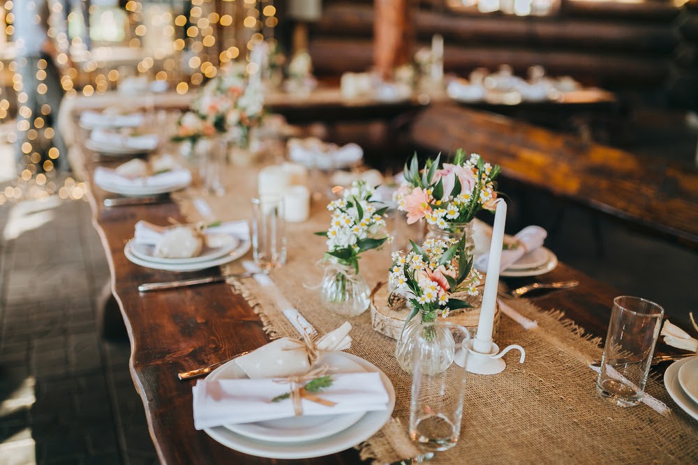 casamento rustico com velas