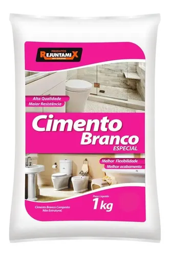 Cimento branco para artesanato vasos
