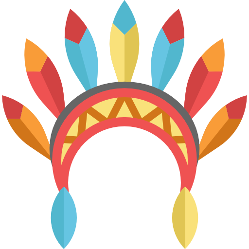 tiara de índio para imprimir