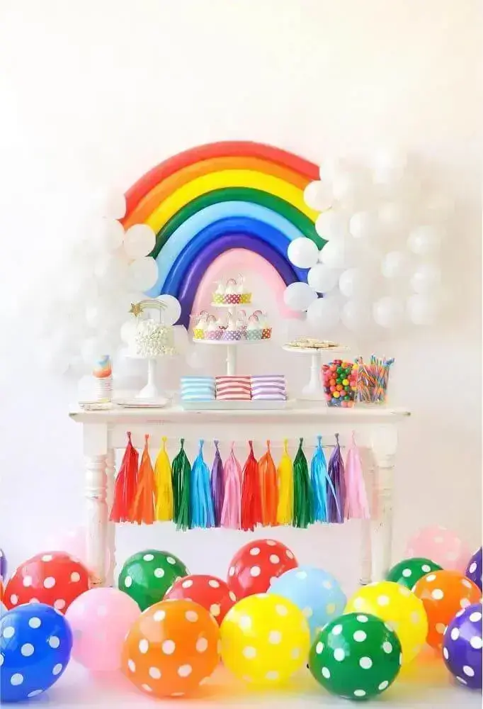ideias criativas decoração bexigas festa infantil