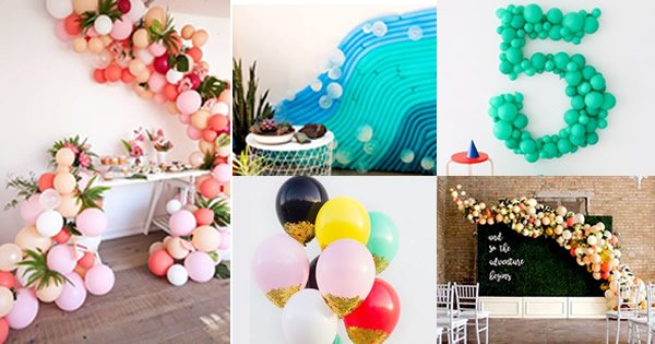 ideias criativas decoração bexigas festa infantil
