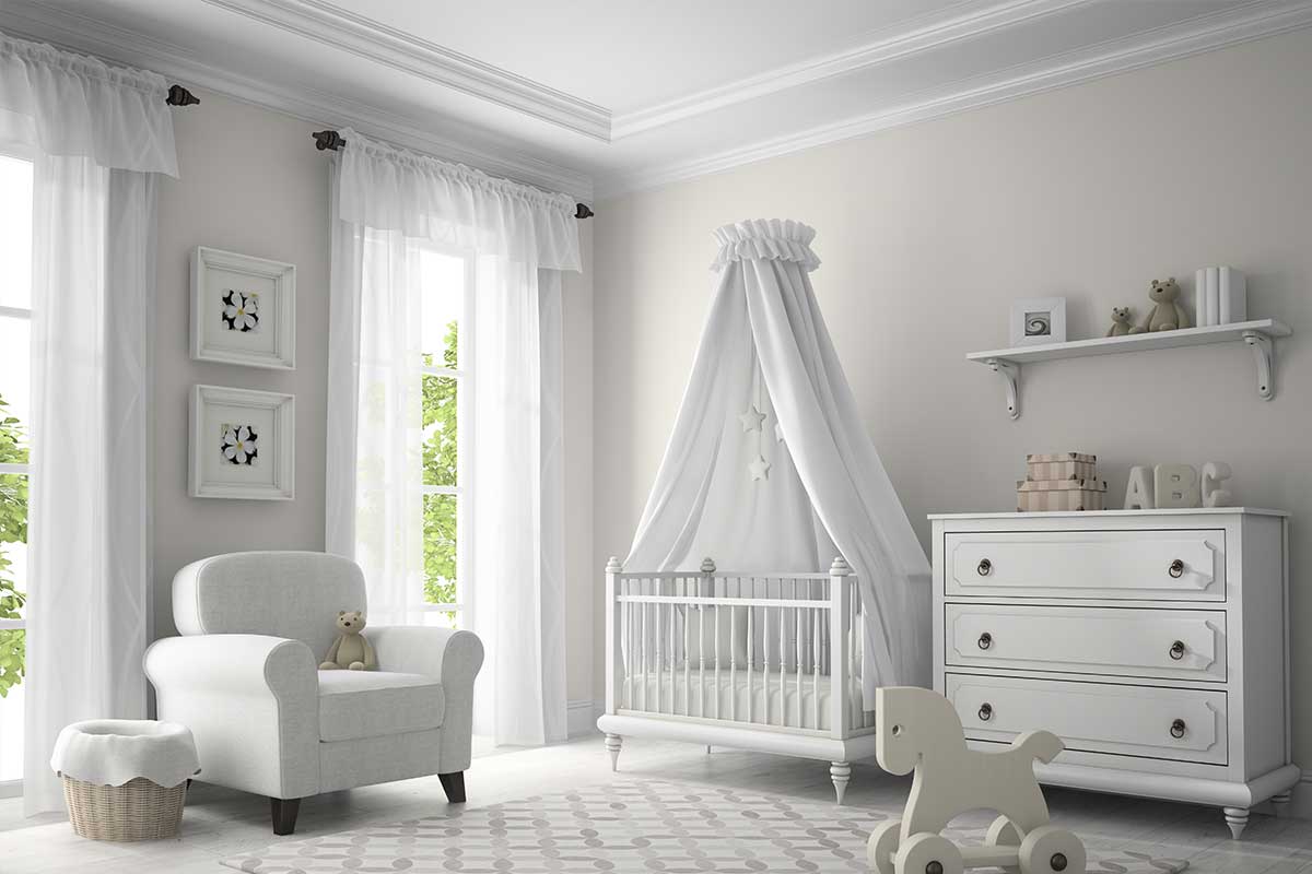 como decorar quarto de bebê gastando pouco