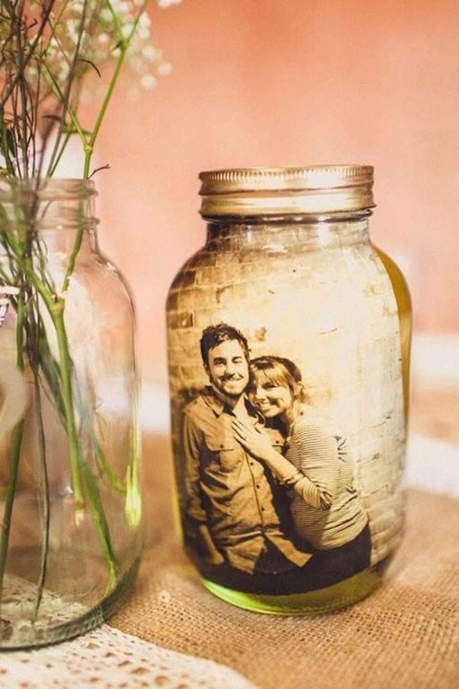 como decorar vidros com tecidos
