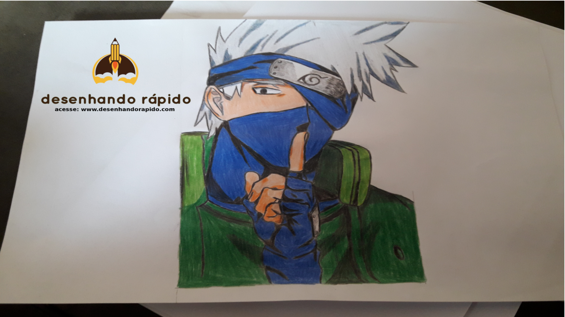erros comuns ao desenhar o cabelo do kakashi