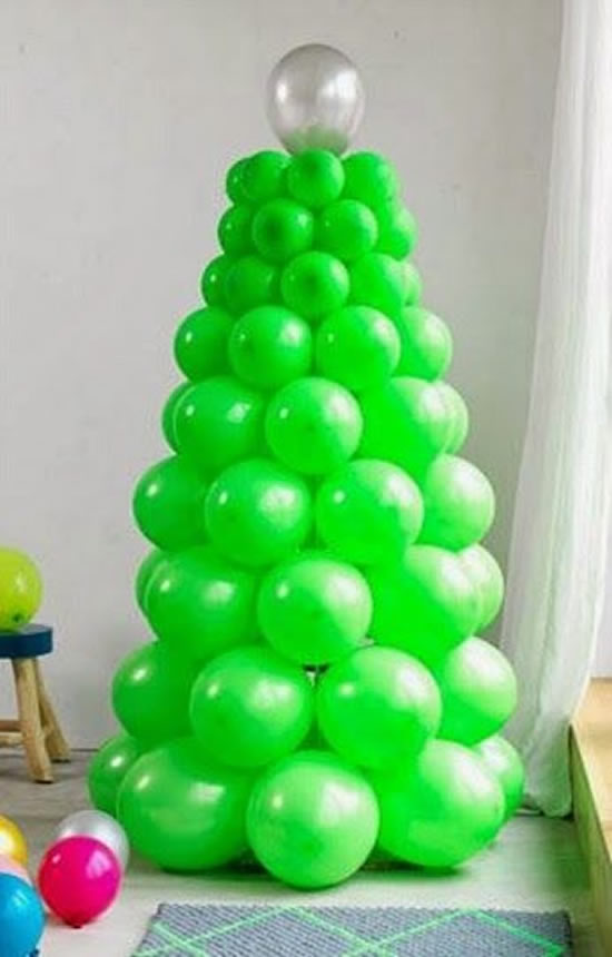 Ideias criativas para decorar sua árvore de balões