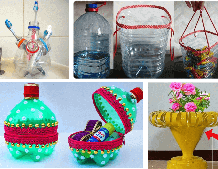 10 Ideias de Vasos Criativos com Garrafa PET