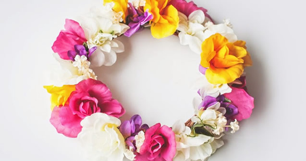 como evitar que a headband de flores desfie