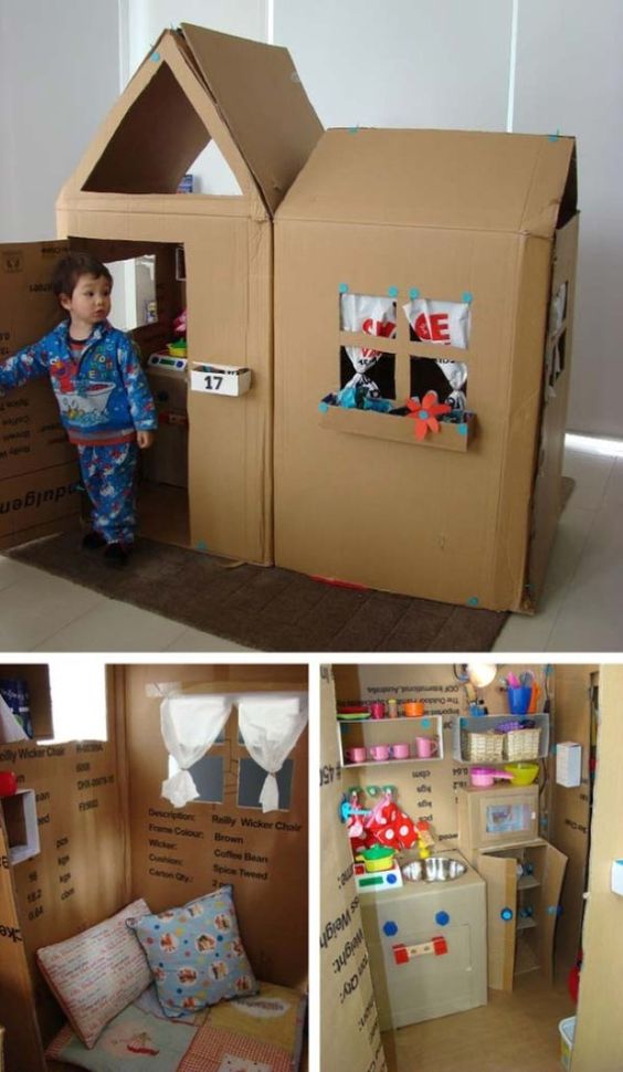 casinha de papelão para cachorro