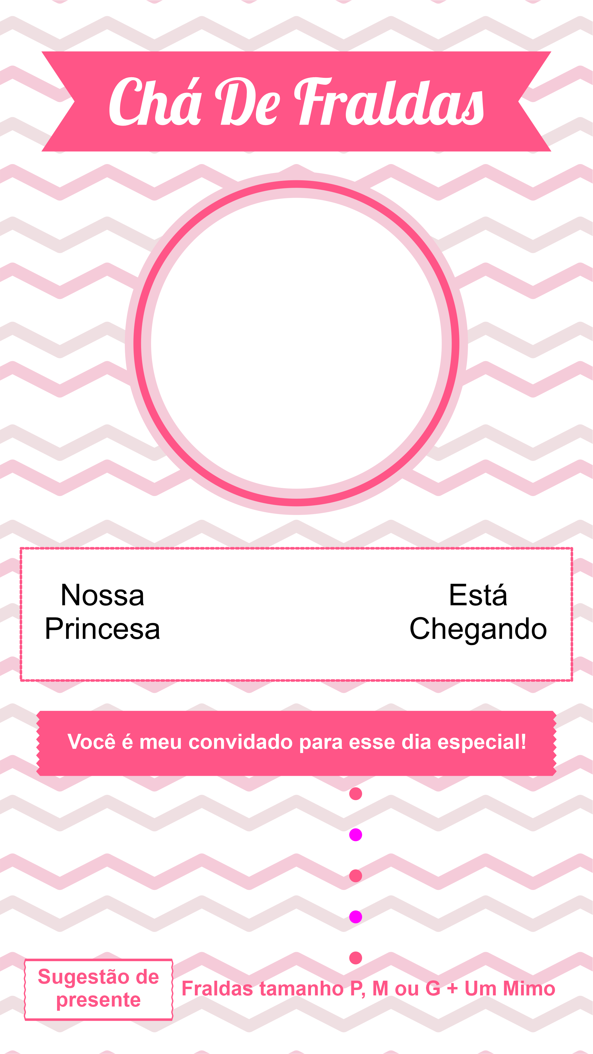 erros comuns ao criar convite cha de bebe feminino