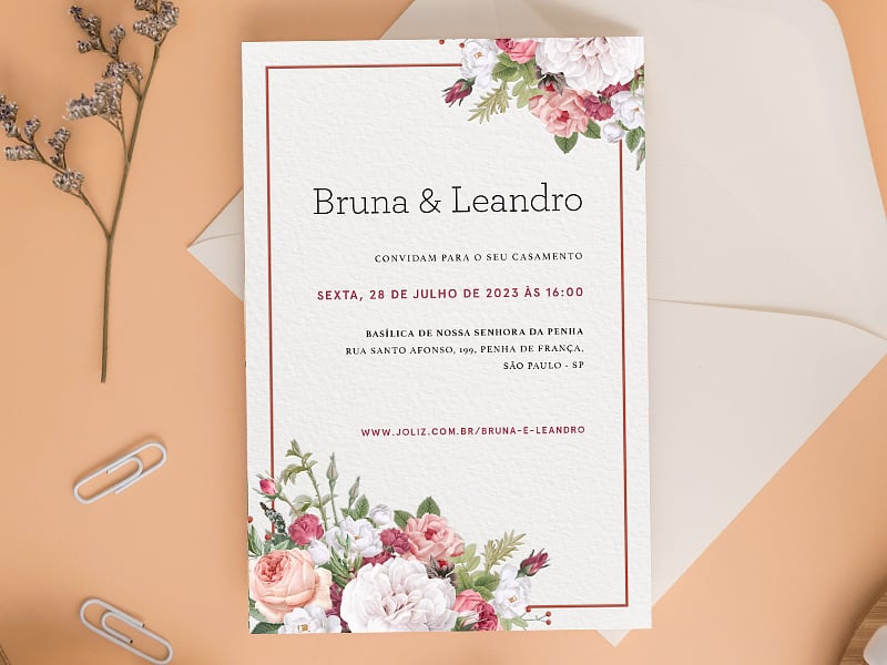 Guia completo: O que não pode faltar no seu convite de casamento