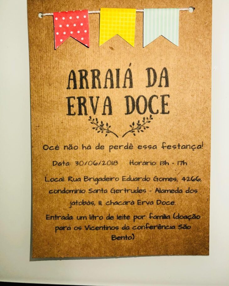 ideias criativas convite festa junina infantil