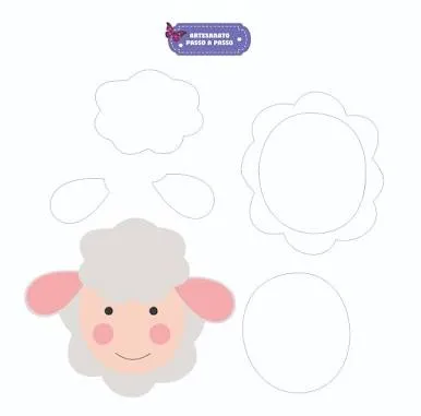 vetor de cordeiro para imprimir