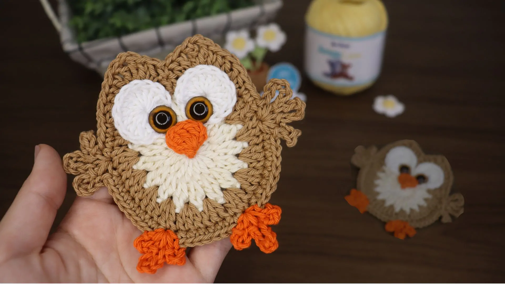 melhor fio duna ou amigurumi almofada coruja