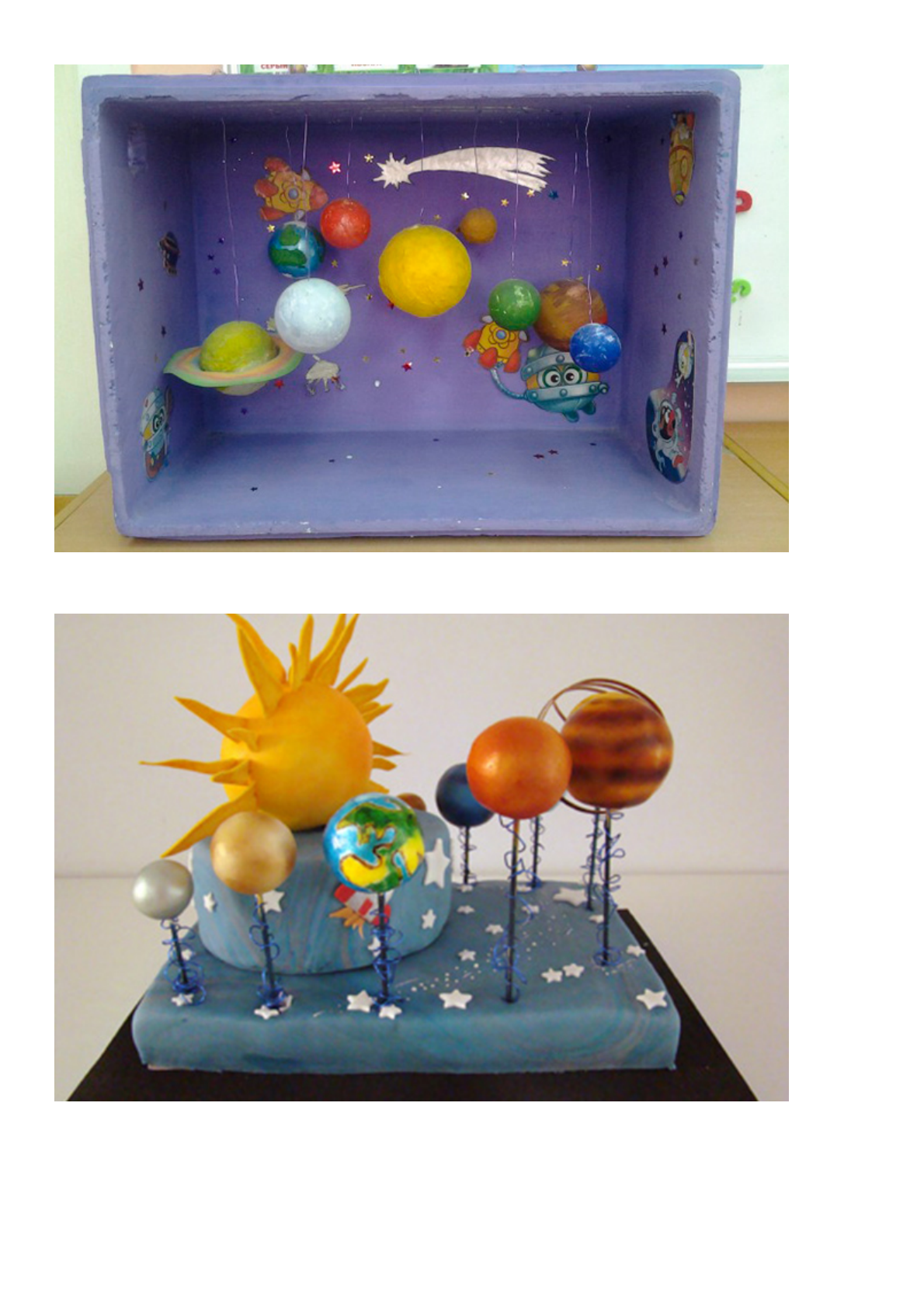 Maquete sistema solar fácil