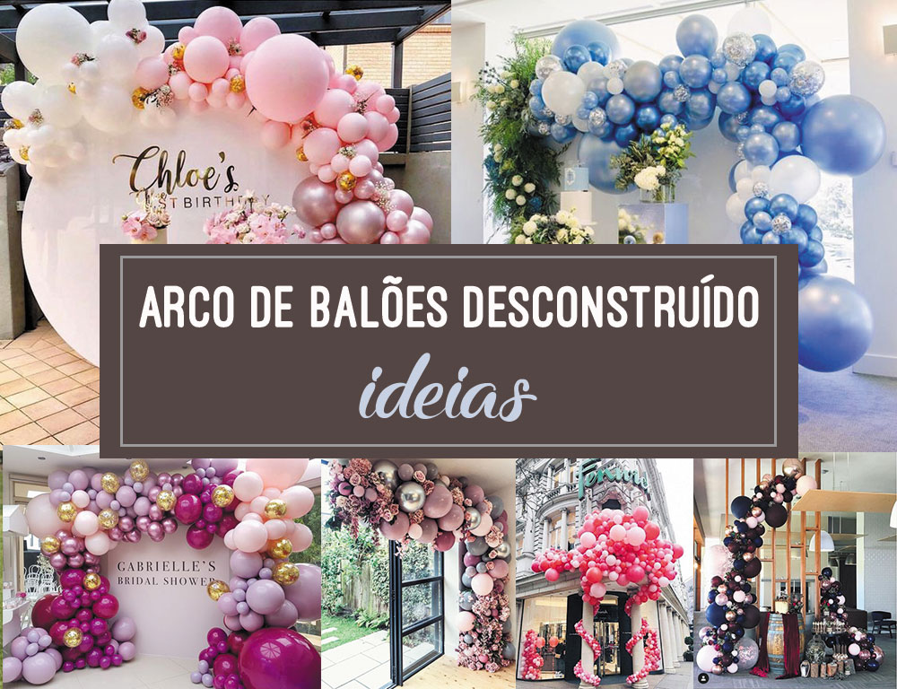 erros comuns montar arco balões desconstruído