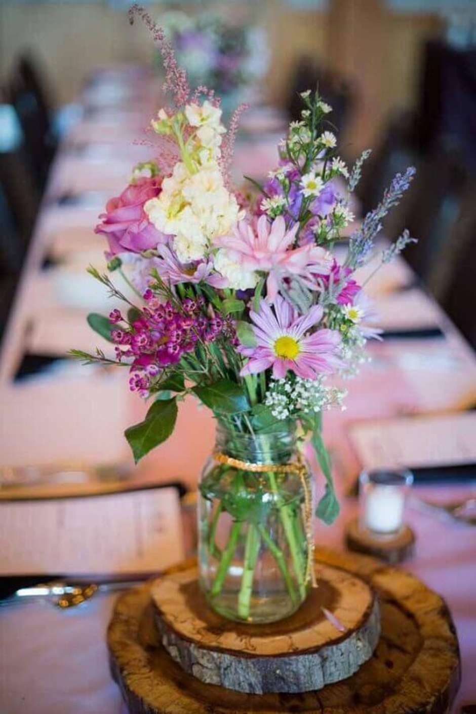 decoração de casamento flores do campo