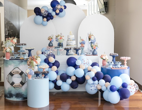 quanto custa decoração chá de bebê marinheiro simples