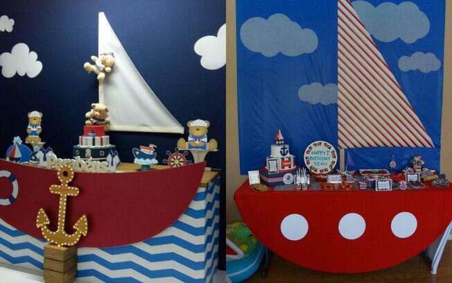 decoração de chá de bebê marinheiro