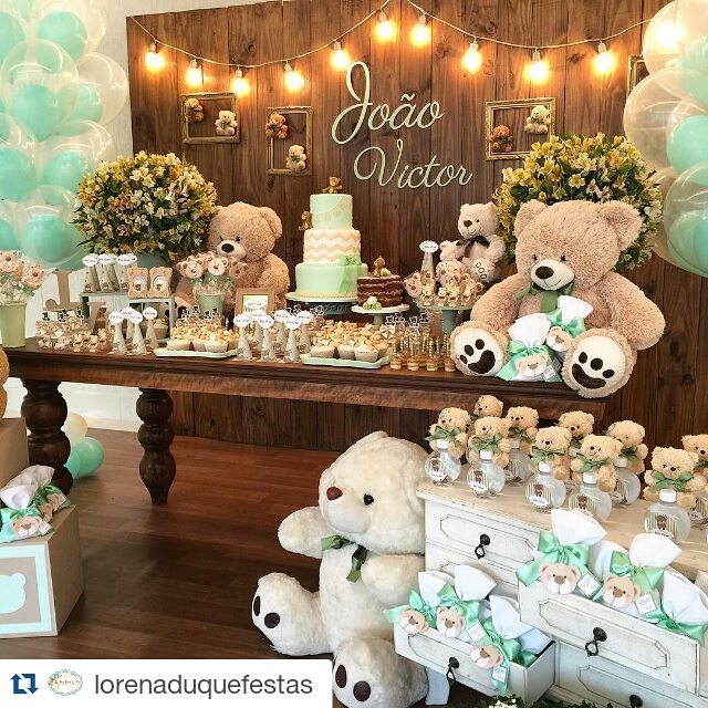 decoracao de cha de bebe menino