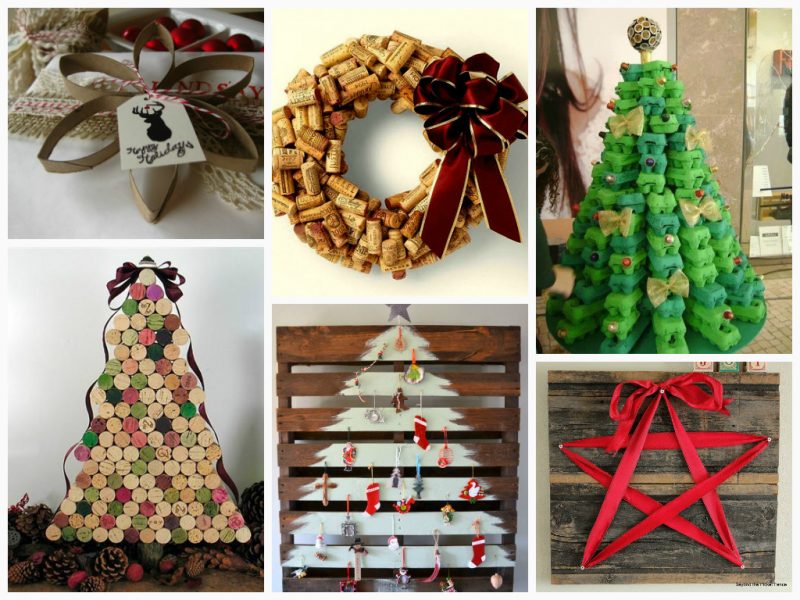 como economizar na decoração de natal com reciclagem