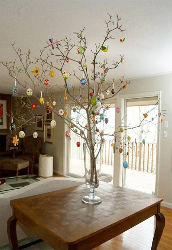 Além dos Ovos: Enfeites Diferentes para uma Osterbaum Moderna e Elegante