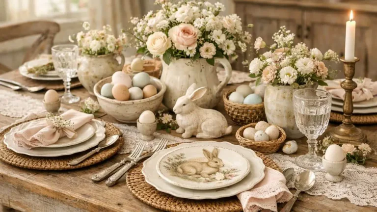 decoração de páscoa estilo farmhouse