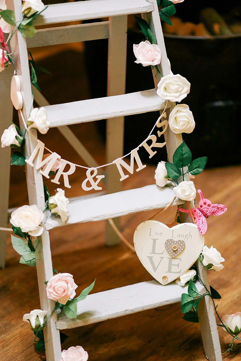 decoração escada casamento