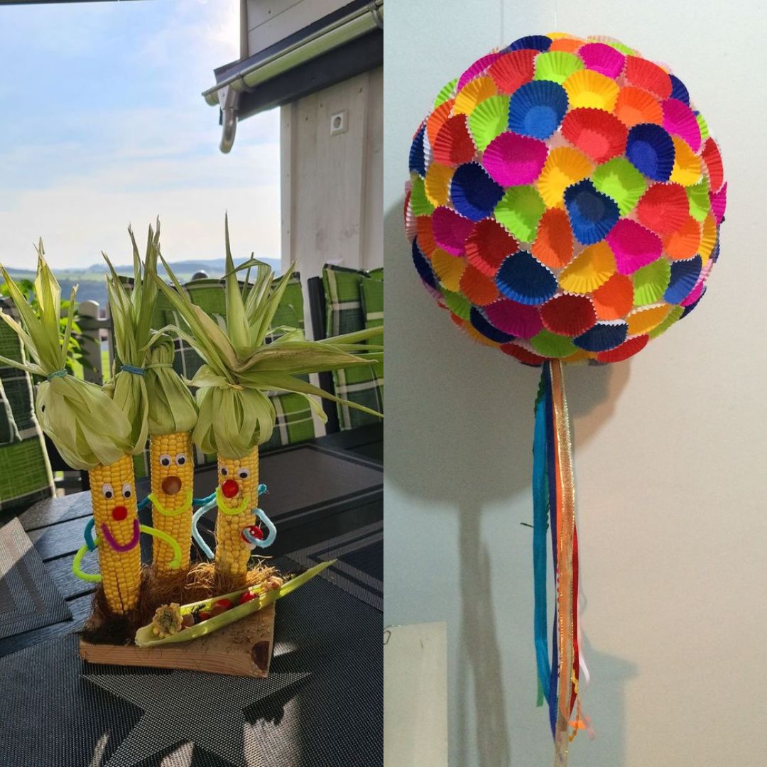 milho decorativo garrafa pet