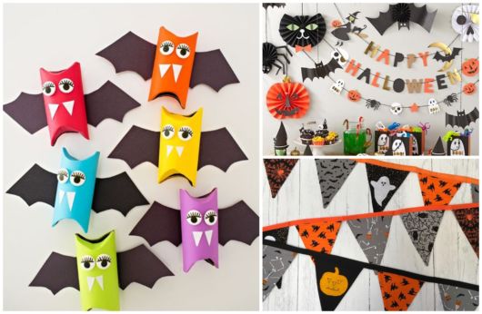 abóbora de halloween reciclada