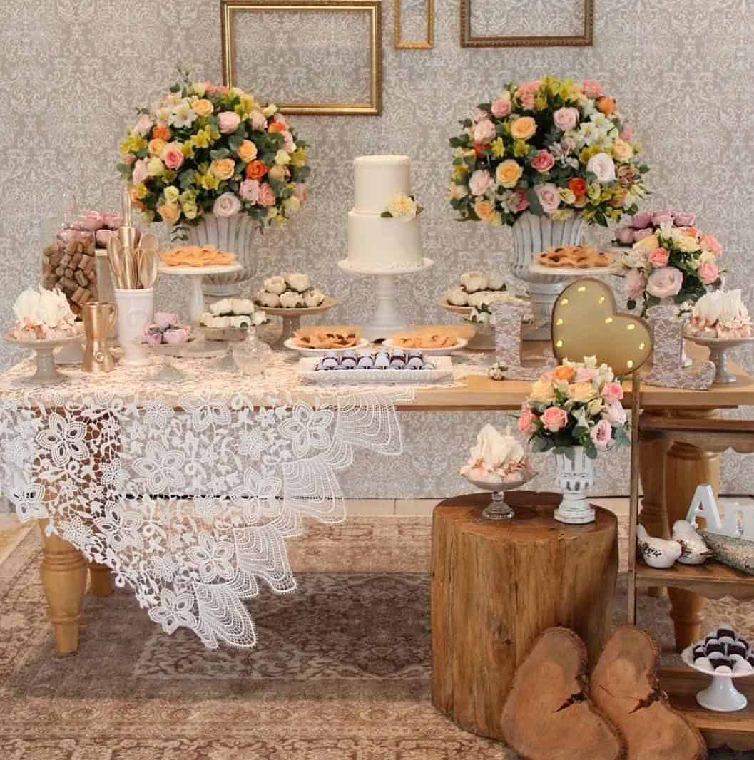 decoração mesa simples festa
