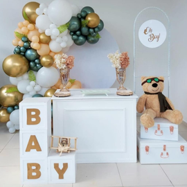 Elementos Essenciais para a Mesa do Chá de Bebê: Painéis