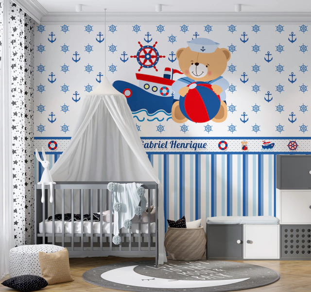 As Melhores Lojas Online para Comprar Itens de Quarto de Bebê Marinheiro