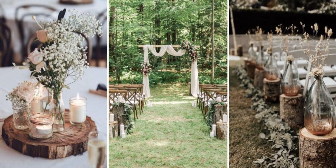 30 ideias de decoração simples casamento rústico e barato