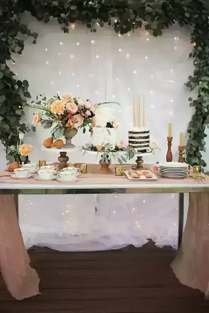 decoração simples para noivado
