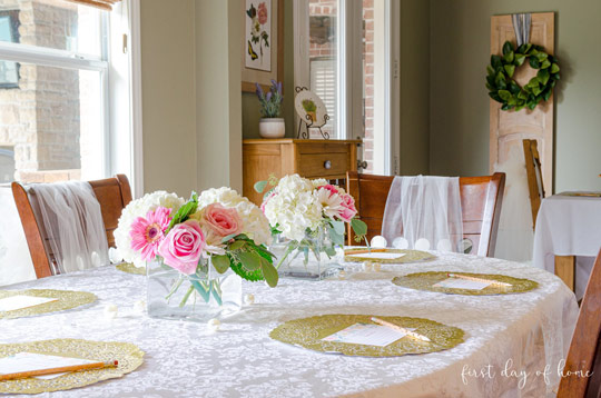 ideias de decoração de mesa para jantar